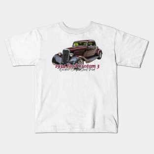 1934 Ford Custom 3 Window Coupe Street Rod Kids T-Shirt